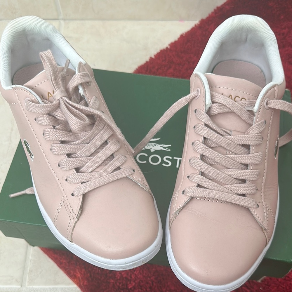 Lacoste Pink Sneakers Classic Tennis Style